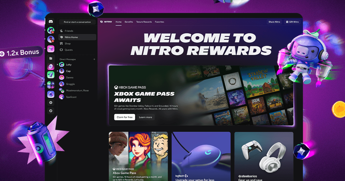 Discord Expands Nitro With Xbox Game Pass, Gaming Perks
