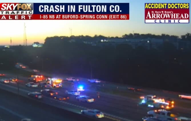 Fatal I-85 North Crash Near Buford Highway Connector Impacts Regional Traffic