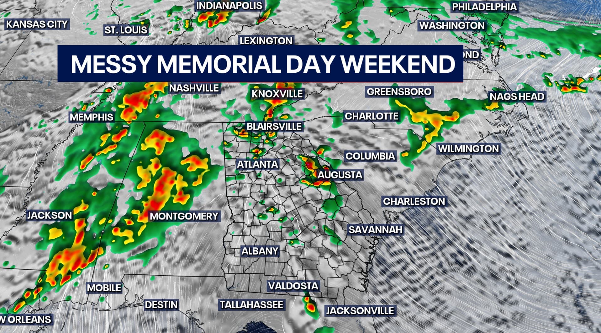 Holiday Weekend Storm System Could Impact Atlanta Retail Traffic