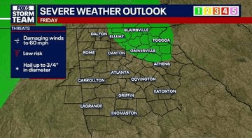 Holiday Weekend Storm System to Impact Atlanta Area Travel, Commerce