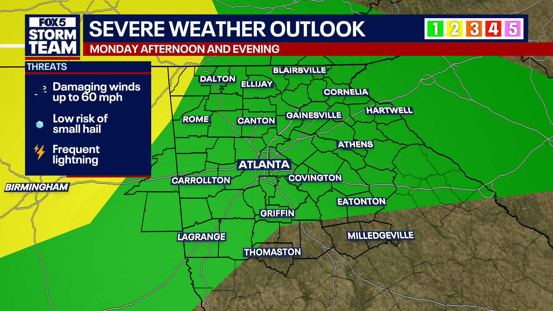 North Georgia Braces for Monday Storm Risk; Businesses Plan Continuity
