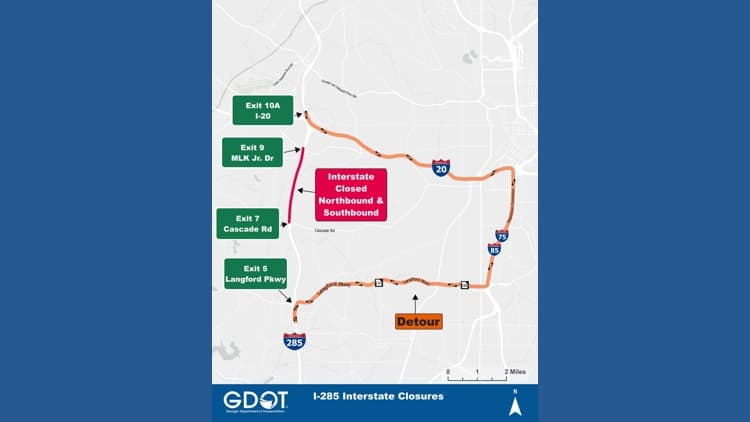 I-285 Closure This Weekend: What Atlanta Businesses Need to Know