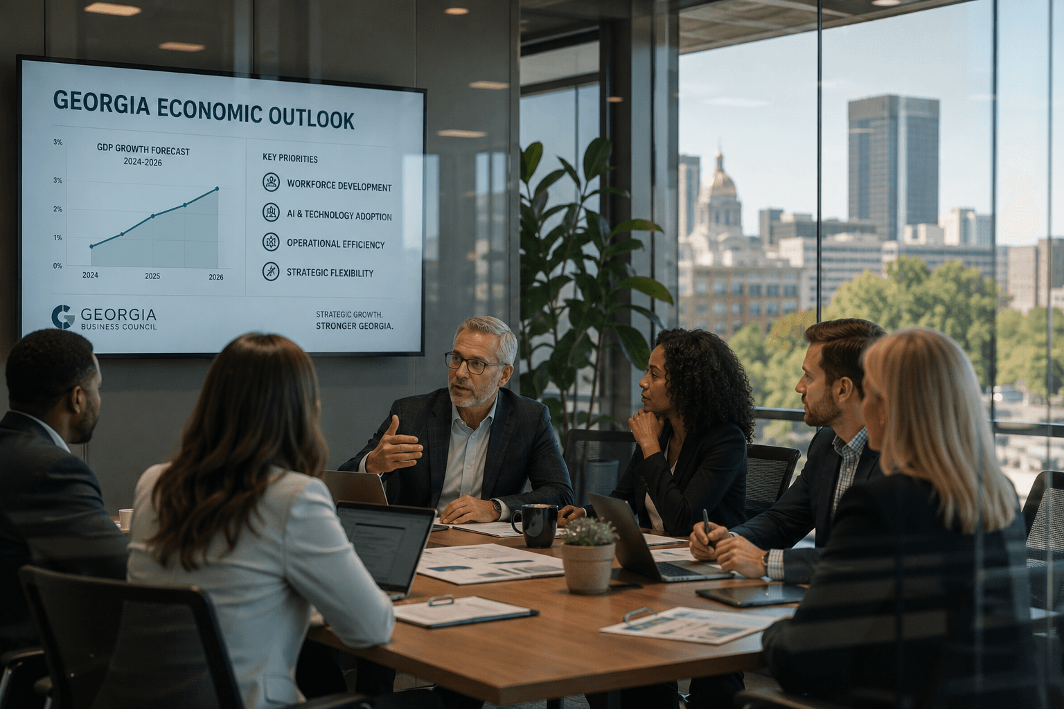 Georgia CEOs Navigate Strategic Growth in Moderating Economy
