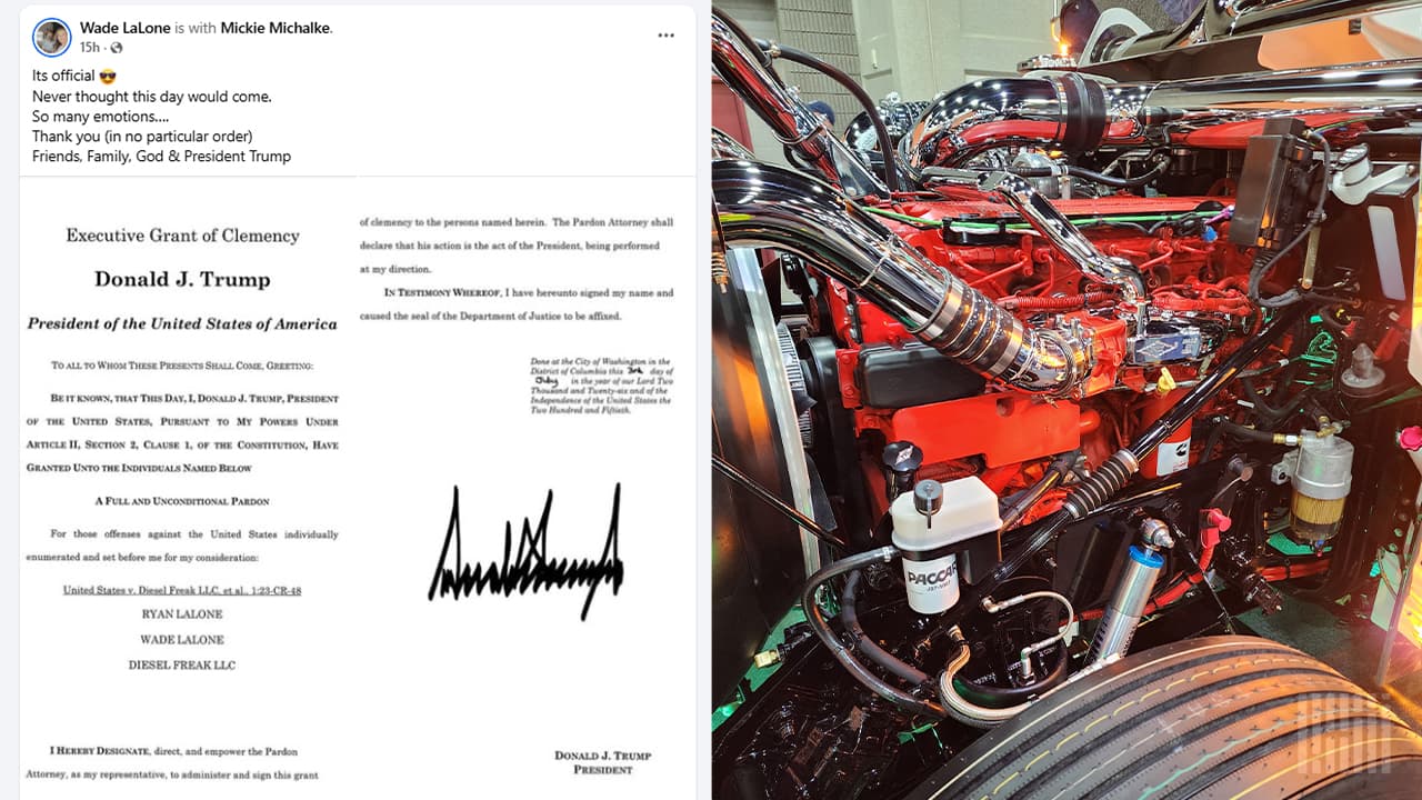Trump Pardons Diesel Emissions Violators as DOJ Halts Prosecutions