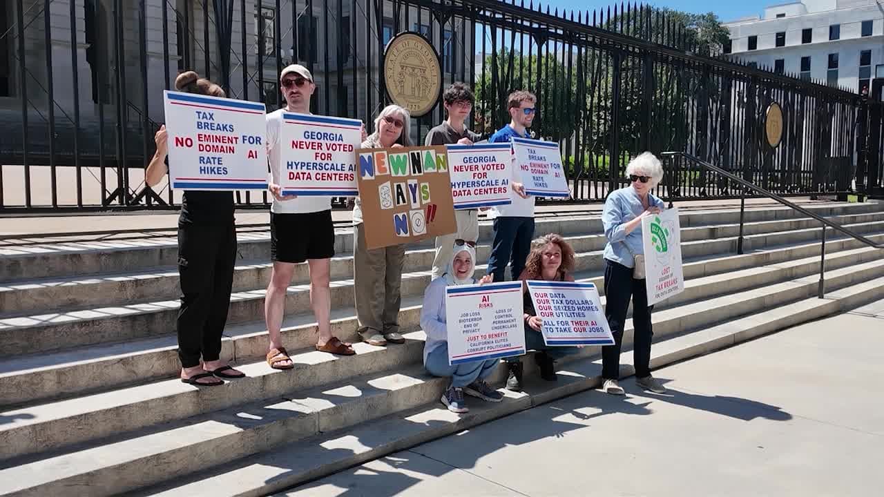 Data Center Tax Breaks Face Scrutiny at Capitol Rally