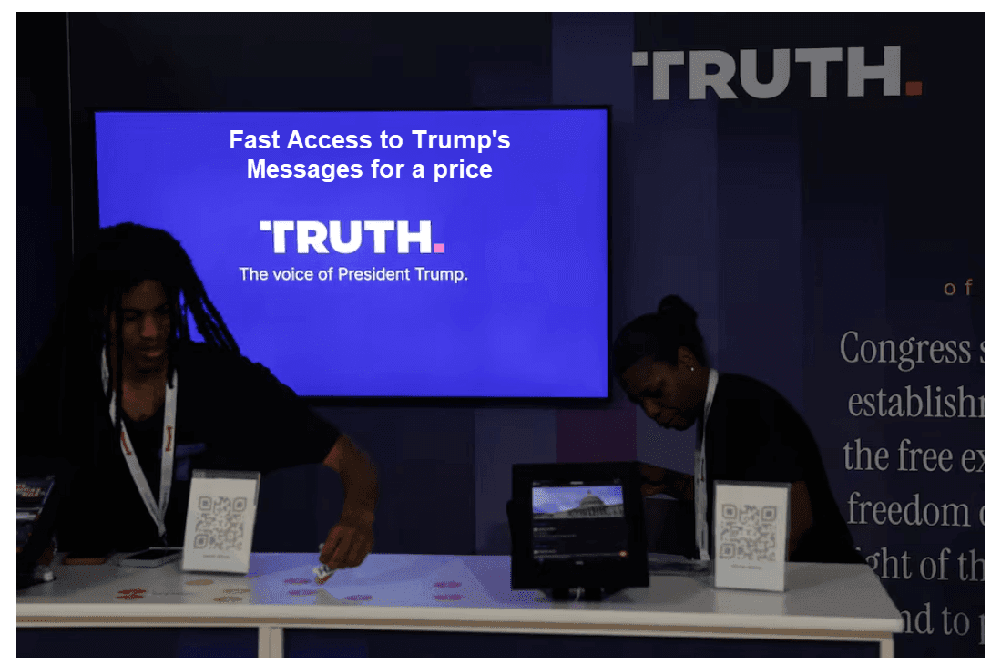 Truth Social Plans Premium Service for Early Access to Posts