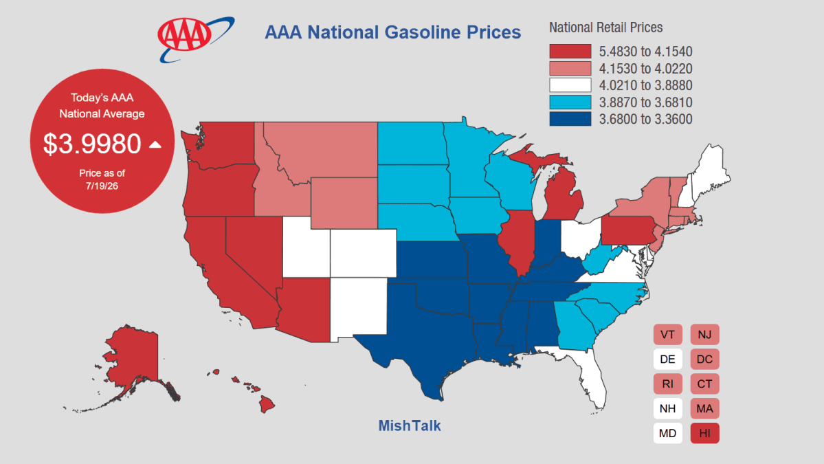 National Gas Prices Approach $4 Per Gallon