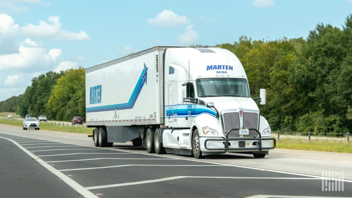 Tighter Capacity Lifts Rates at Refrigerated Carrier Marten Transport