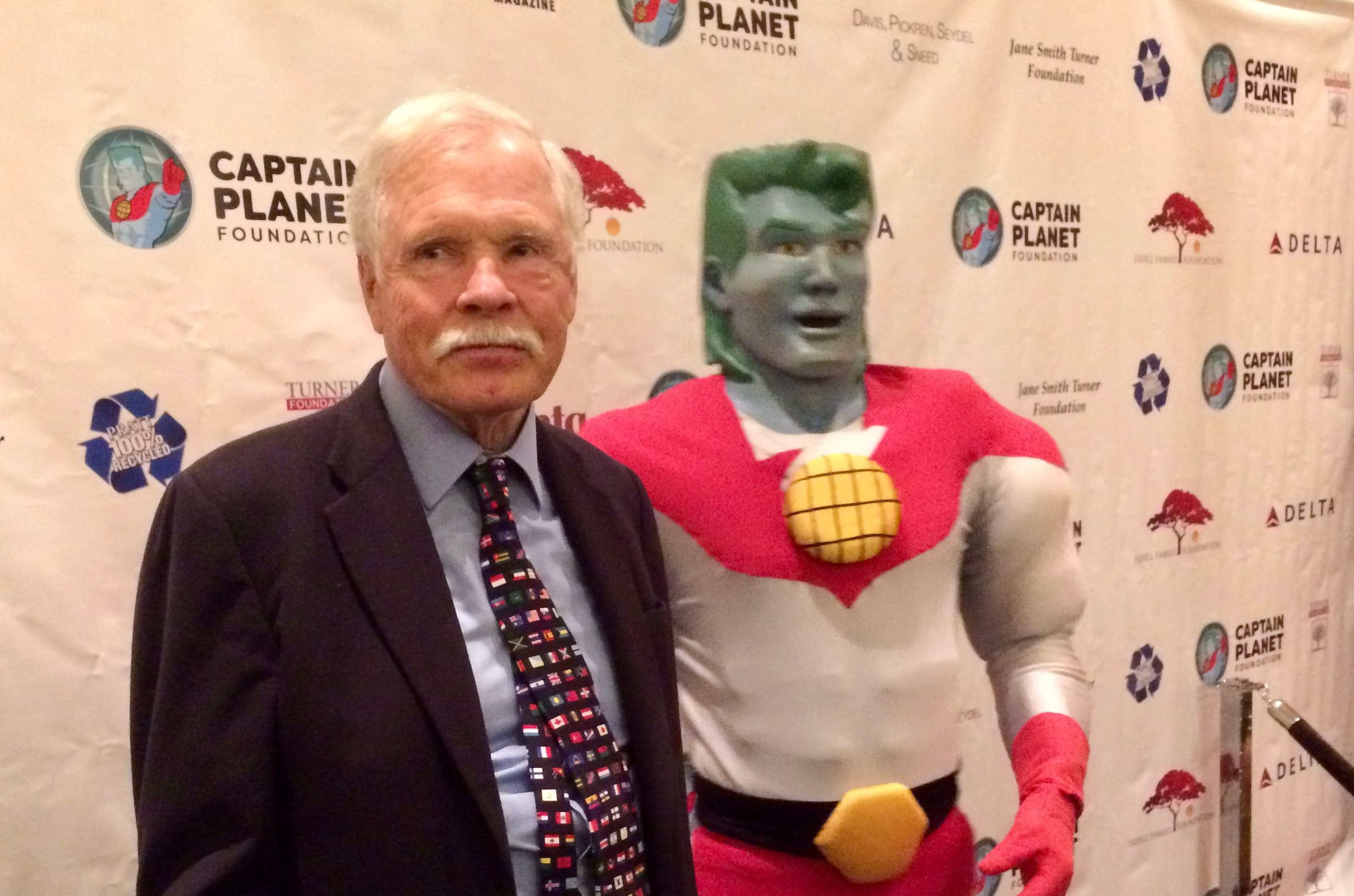Ted Turner Honored with Lifetime Achievement Award at Georgia Aquarium