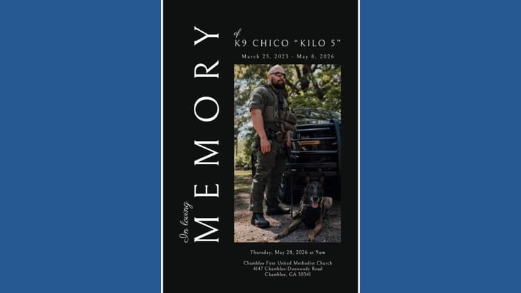 Brookhaven PD Honors K9 Chico's Service in Line of Duty