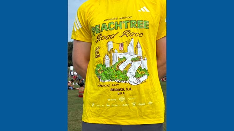 Peachtree Road Race Shirt Design Draws Criticism Over Flag Code